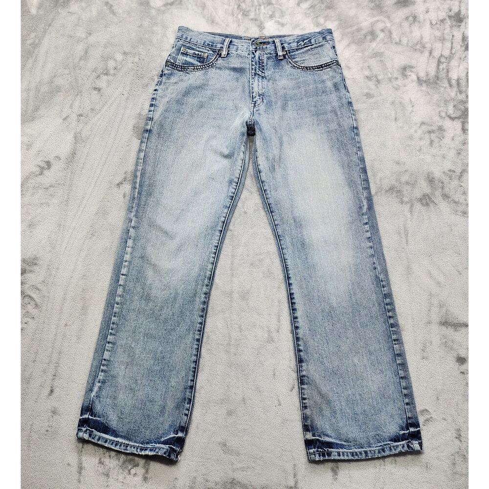 Vintage 90s Route 66 Jeans Mens 32X32 Blue Light Wash‎ Mid Rise Bootcut Cotton